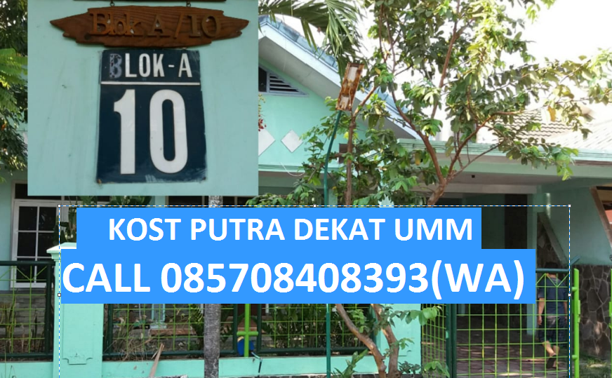 KOST PUTRA DEKAT UMM MALANG di PERUMAHAN BUKIT CEMARA TUJUH