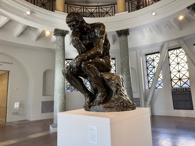 Outdoor sculpture garden featuring Rodin bronzes
