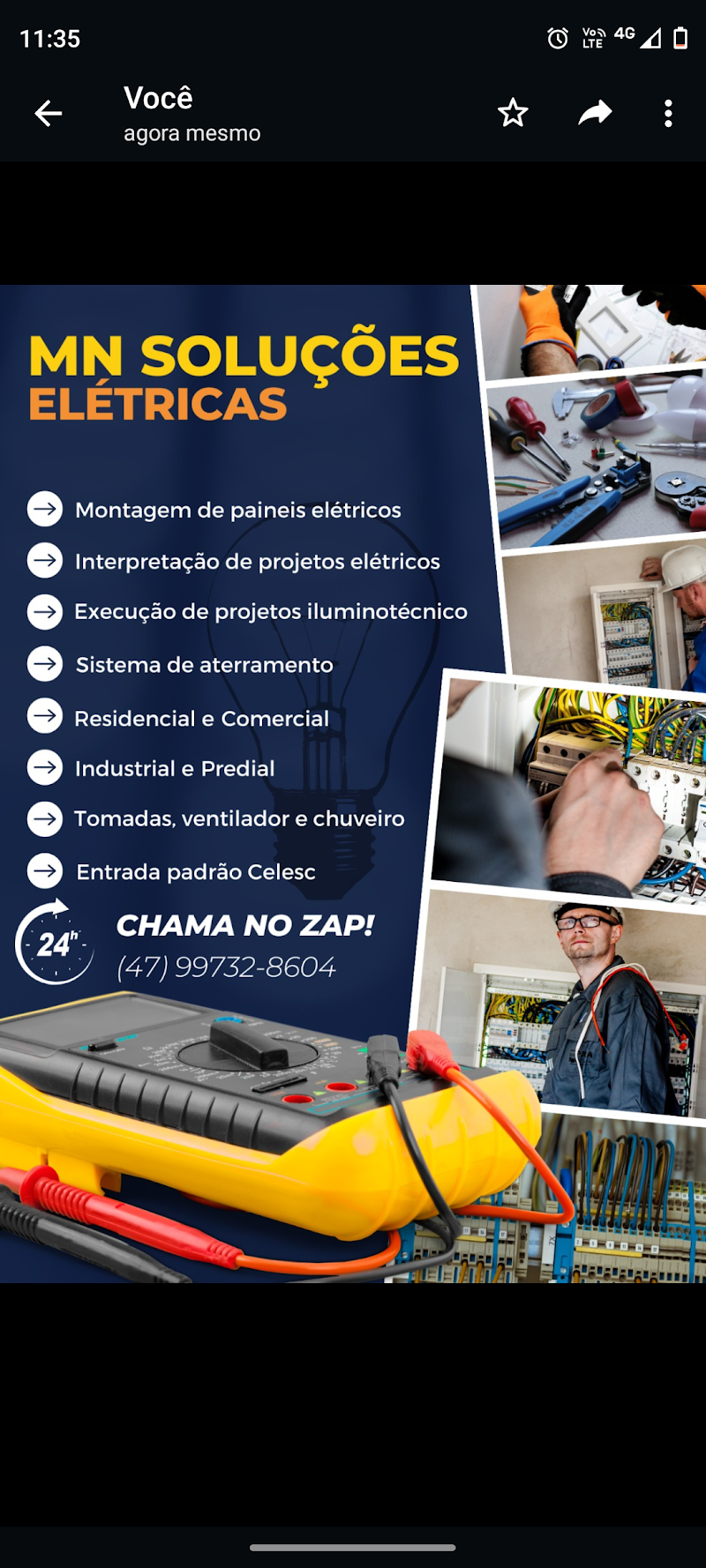 Foto de MN soluções elétricas - eletricista - Joinville - instalações - industrial - projeto elétrico - infraestrutura.
