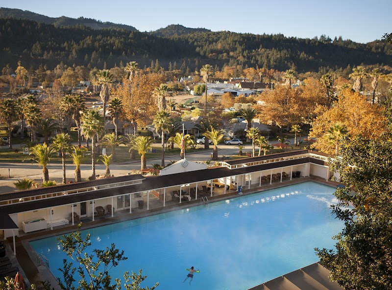 Original 1910 Olympic mineral pool and multiple warm mineral-water pools