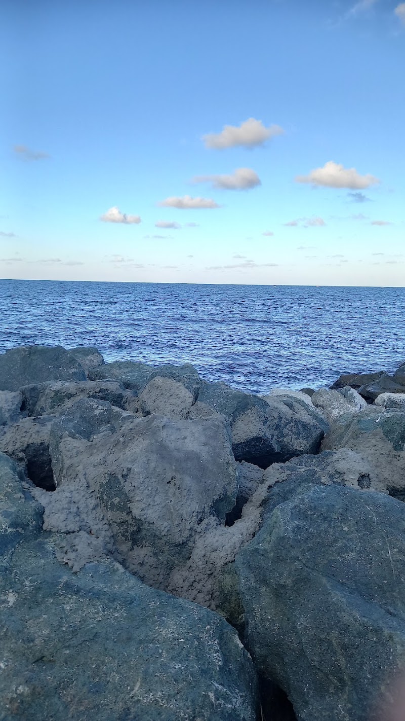 Kiten's rock docks at sunrise
