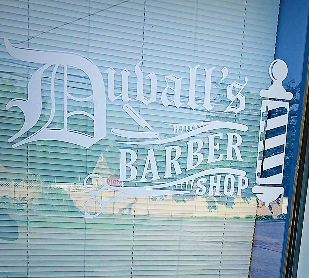 Duvall's Barbershop interior