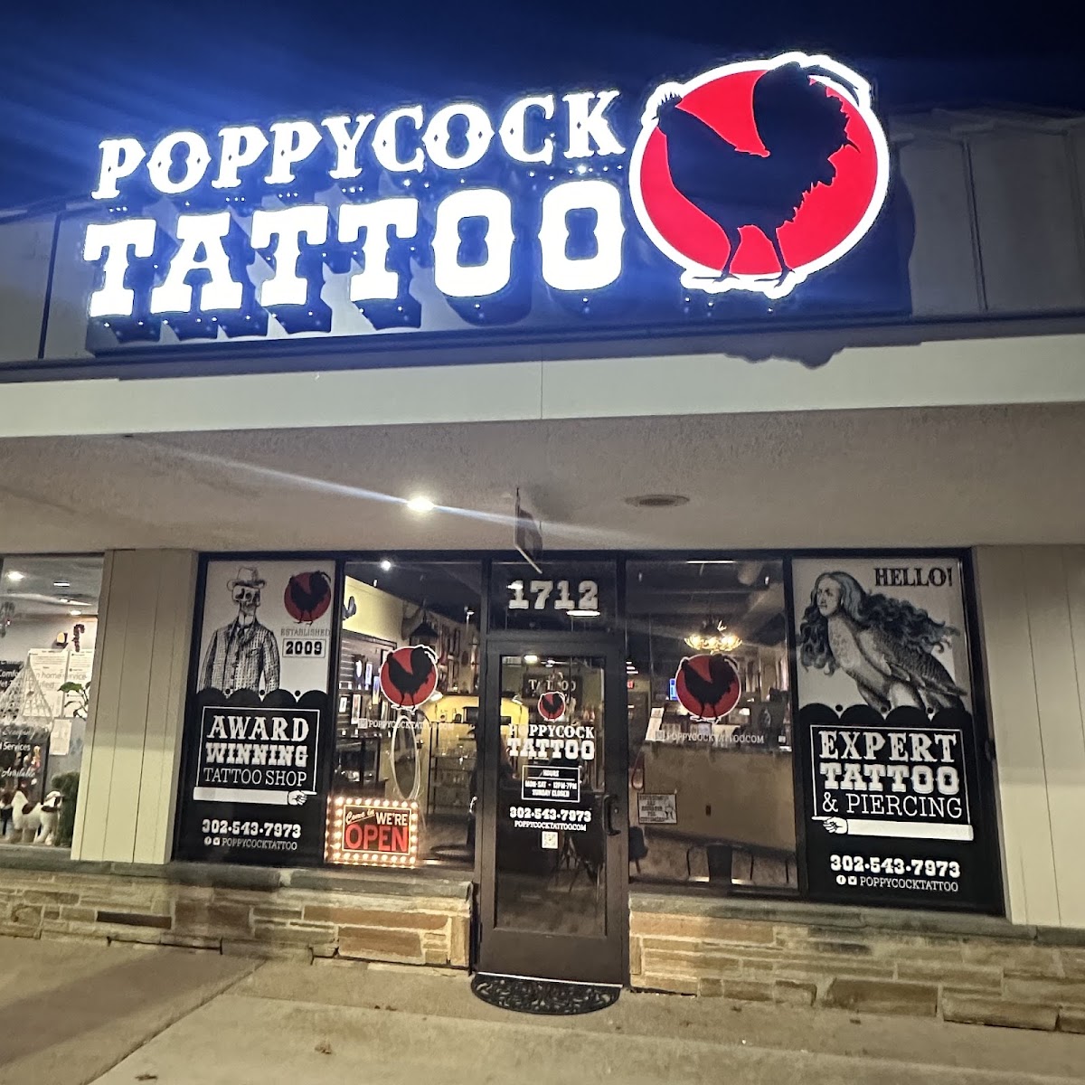 Poppycock Tattoo & Piercing — tattoo studio near Wilmington