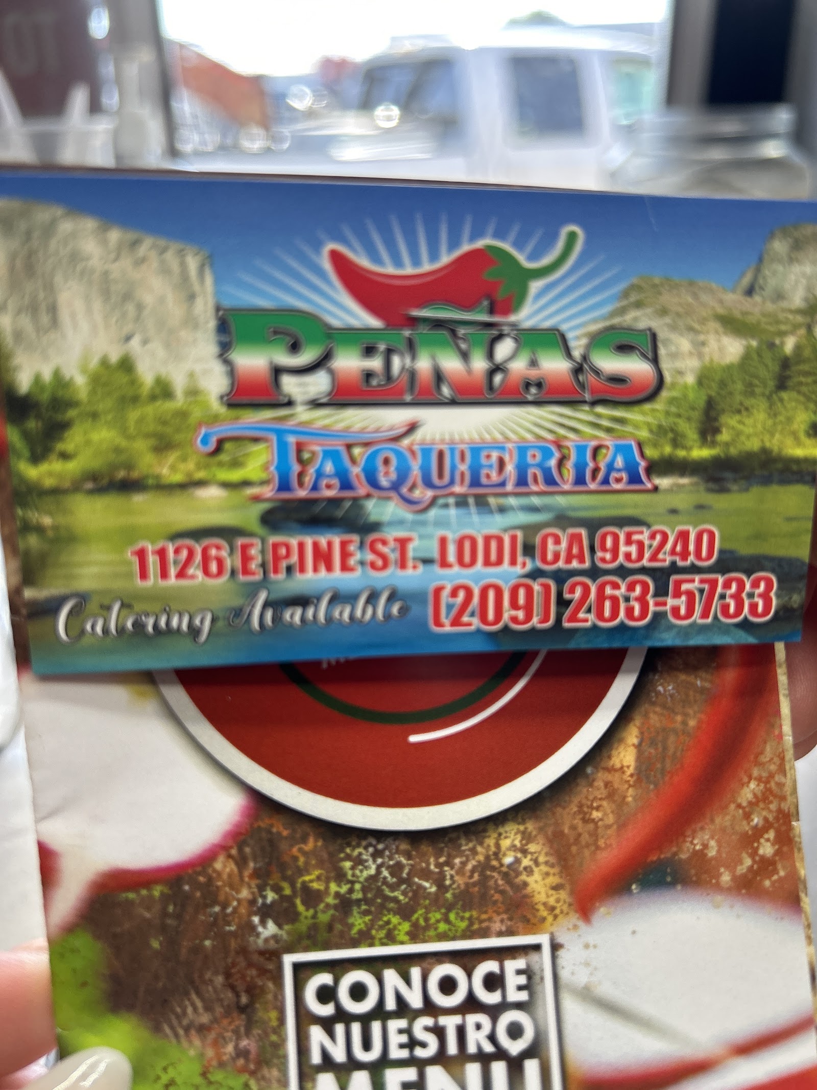 Inside Peña's Taquería