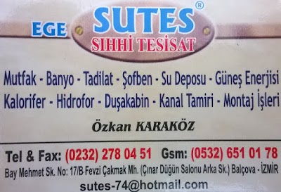 EGE SUTES SIHHİ TESİSAT - Kombi Servisi