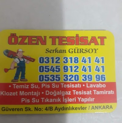 Özen Doğalgaz Sıhhi Tesisat - Kombi Servisi
