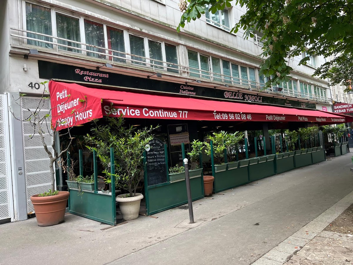 Belle Napoli restaurant, vue extérieure