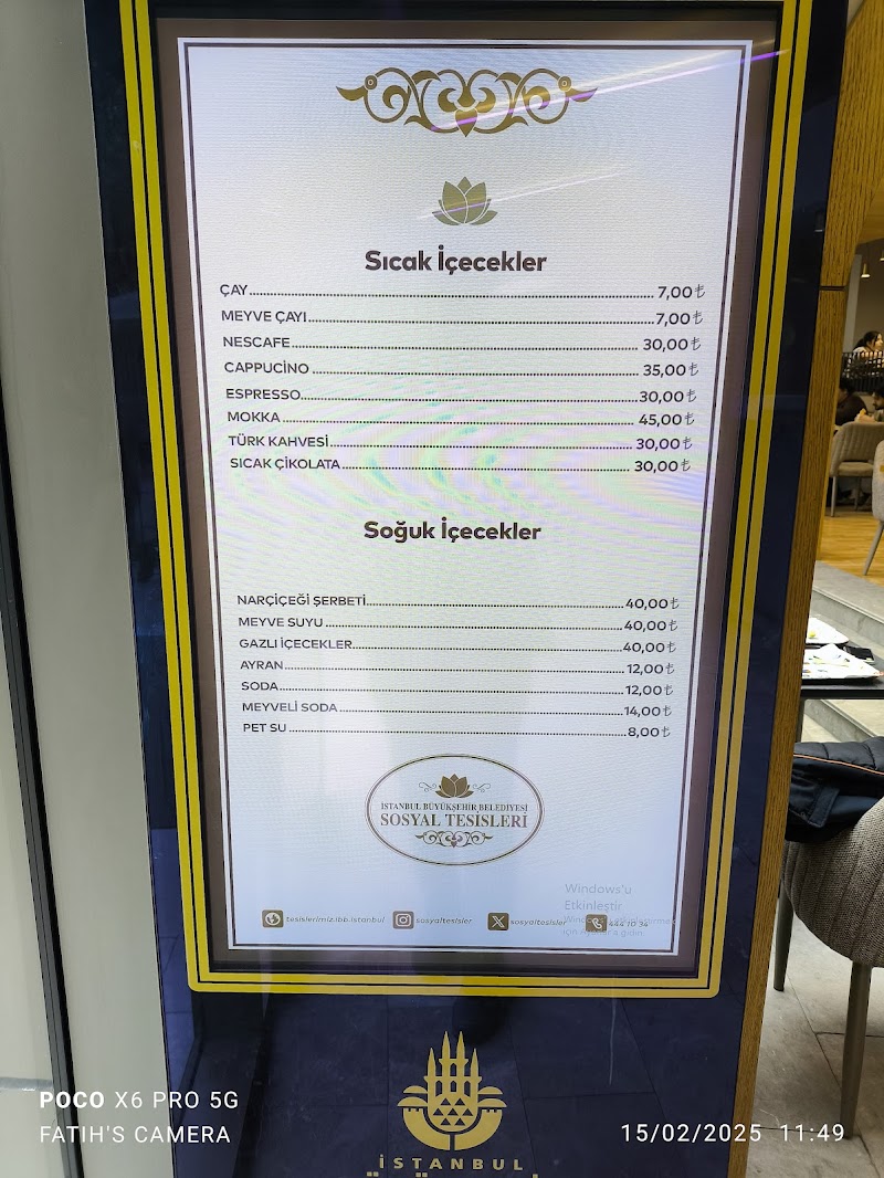 İBB Beykoz Kır Bahçesi Sosy - Beykoz Restoran