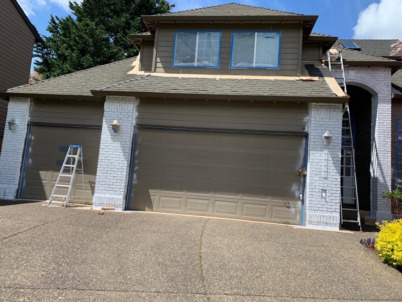 Freshly painted lap siding showing the results of meticulous prep and high-quality exterior paint application.