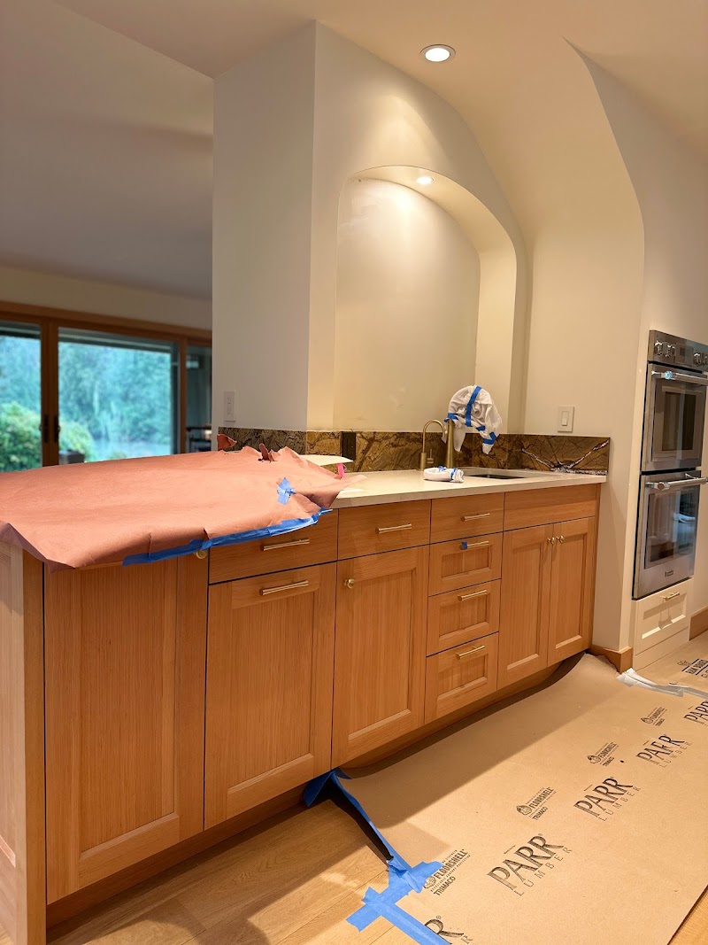 Completed exterior painting project showcasing even coverage and professional results