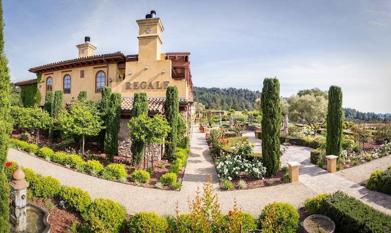 Expansive garden estate with mountain views