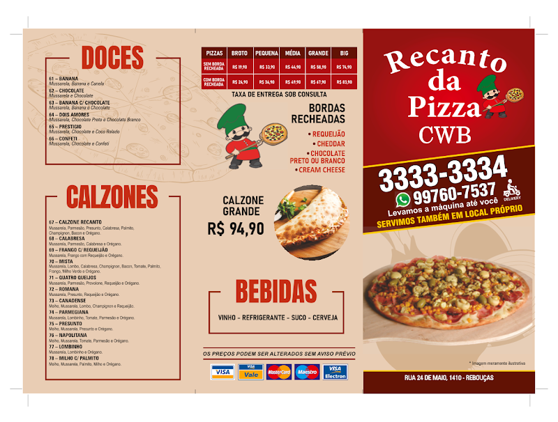 Foto de Recanto da Pizza CWB - Pizzaria no Rebouças