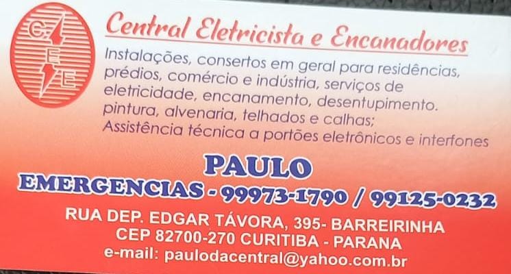 Central Eletricista e Encanador