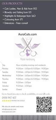 Aura Cuts Mobile Hairdresser Ladies and Gentlemen | In-salon Training