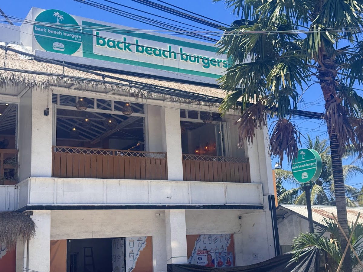 Back Beach Burgers Boracay in boracay