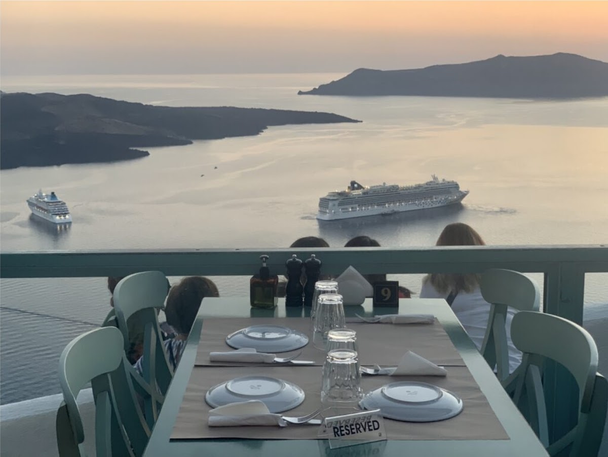 La Scala Restaurant in santorini
