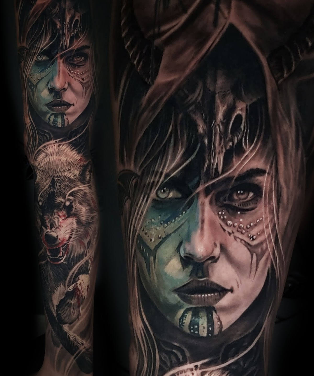 Black Wolf Art Gallery Tattoo Studio tattoo work — photo 2