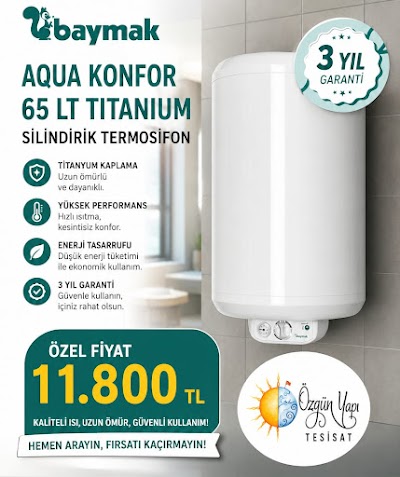 Özgün Yapı Tesisat Vaillant Bayı Demirdöküm Baymak Eca Alarko Kombi Klima Satış Montaj Proje Taahhüt Doğalgaz Şofben Radyatör - Klima Servisi