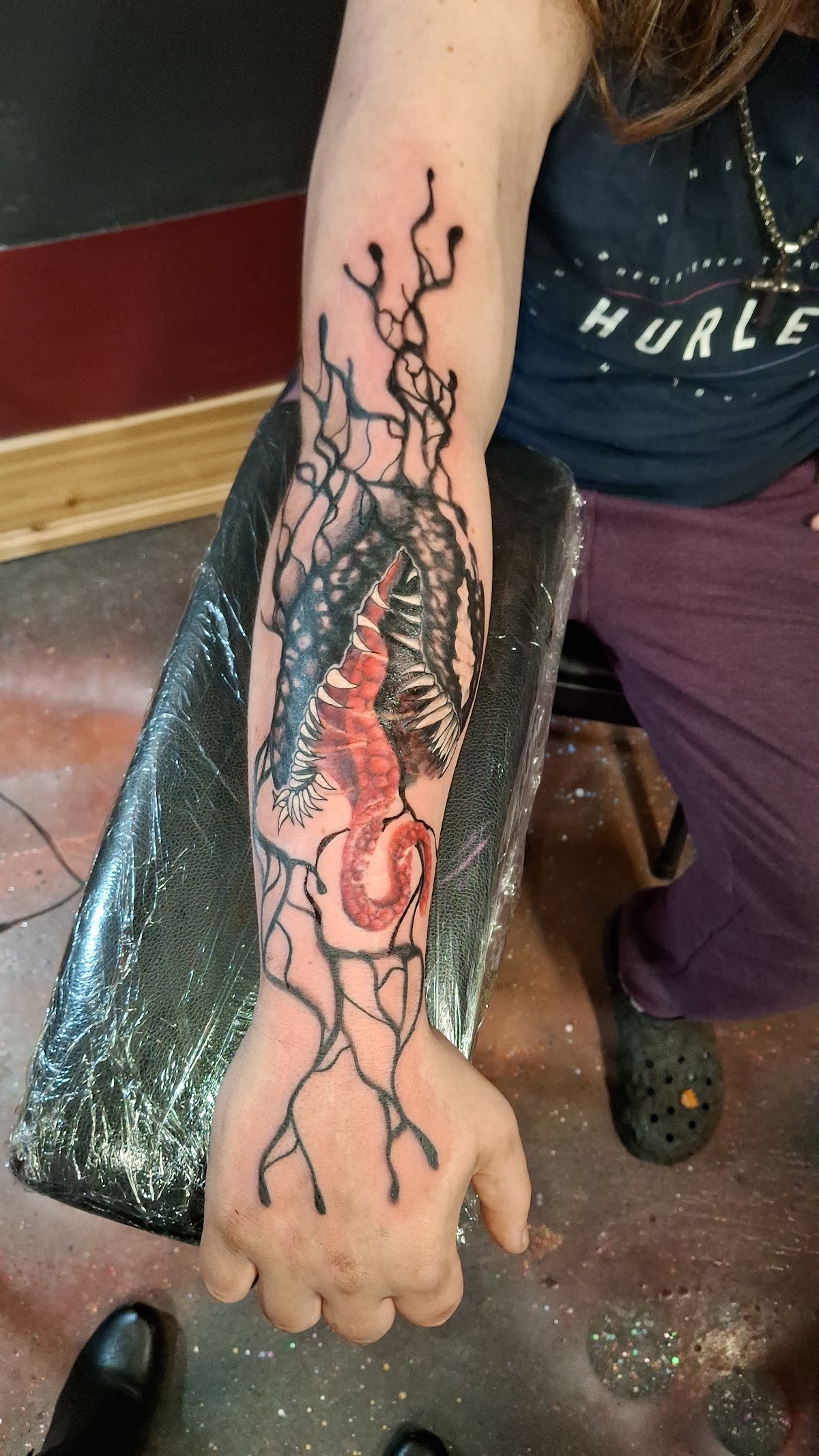 The Savage Patch tattoo parlor in Hoover, AL