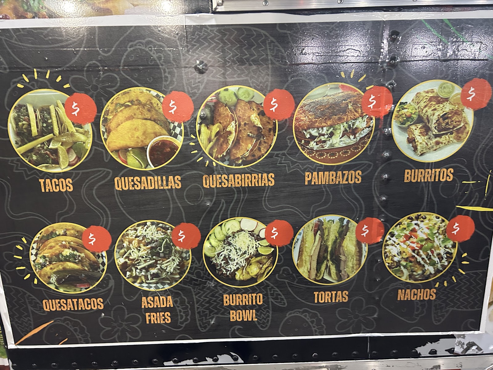 Californi Ana's Mexican food truck plate