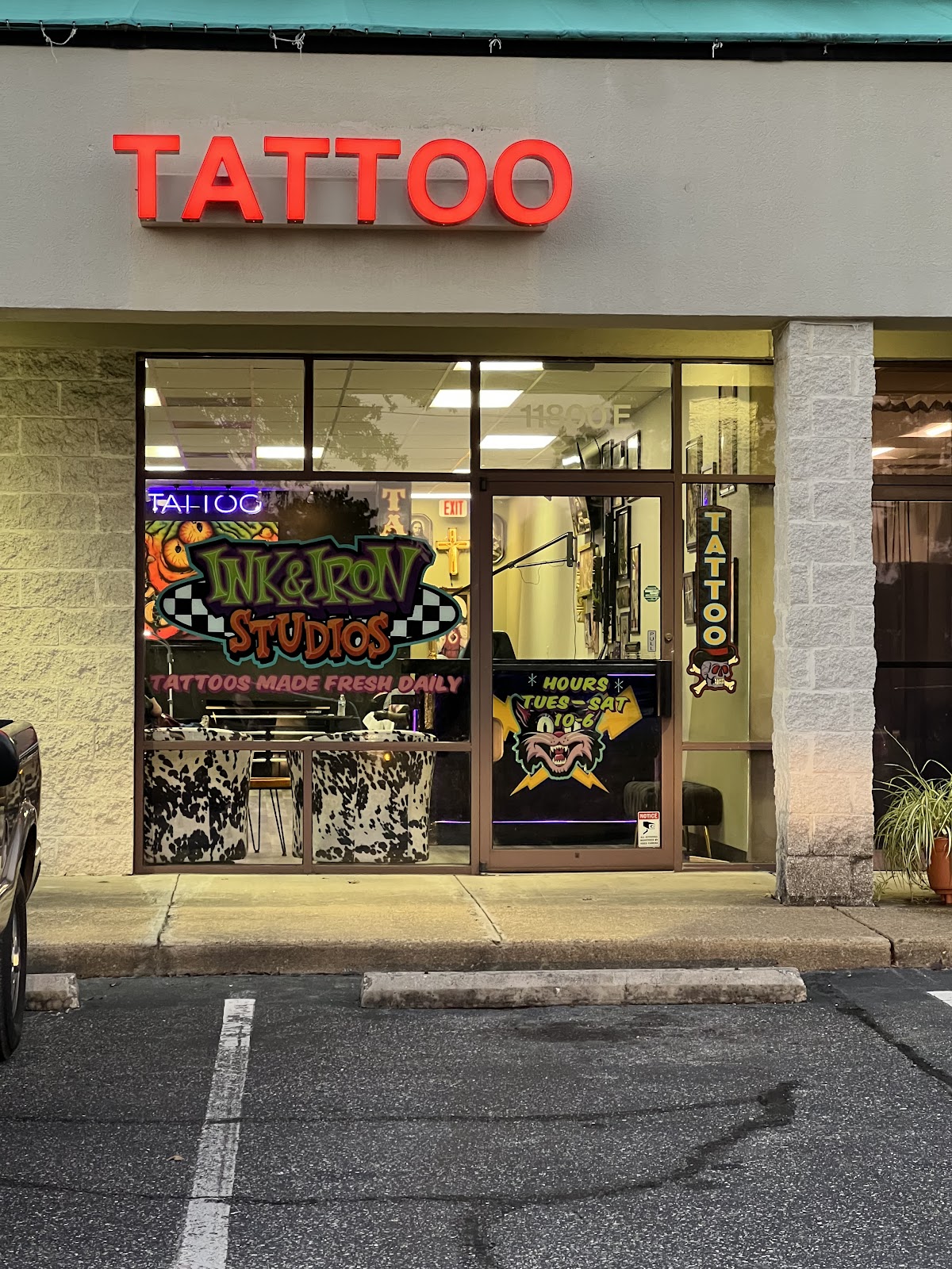 Ink and Iron Studios tattoo parlor in Chesterfield, VA
