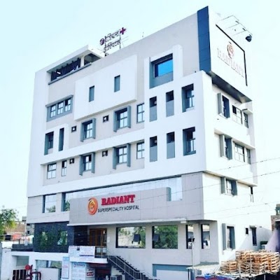 Radiant Superspeciality hospital at ( Interventional Cardiology Neurology gynaecologist Pediatrician Pathology )