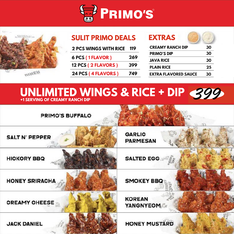 Primo's Unlimited Bucket Wings - Main