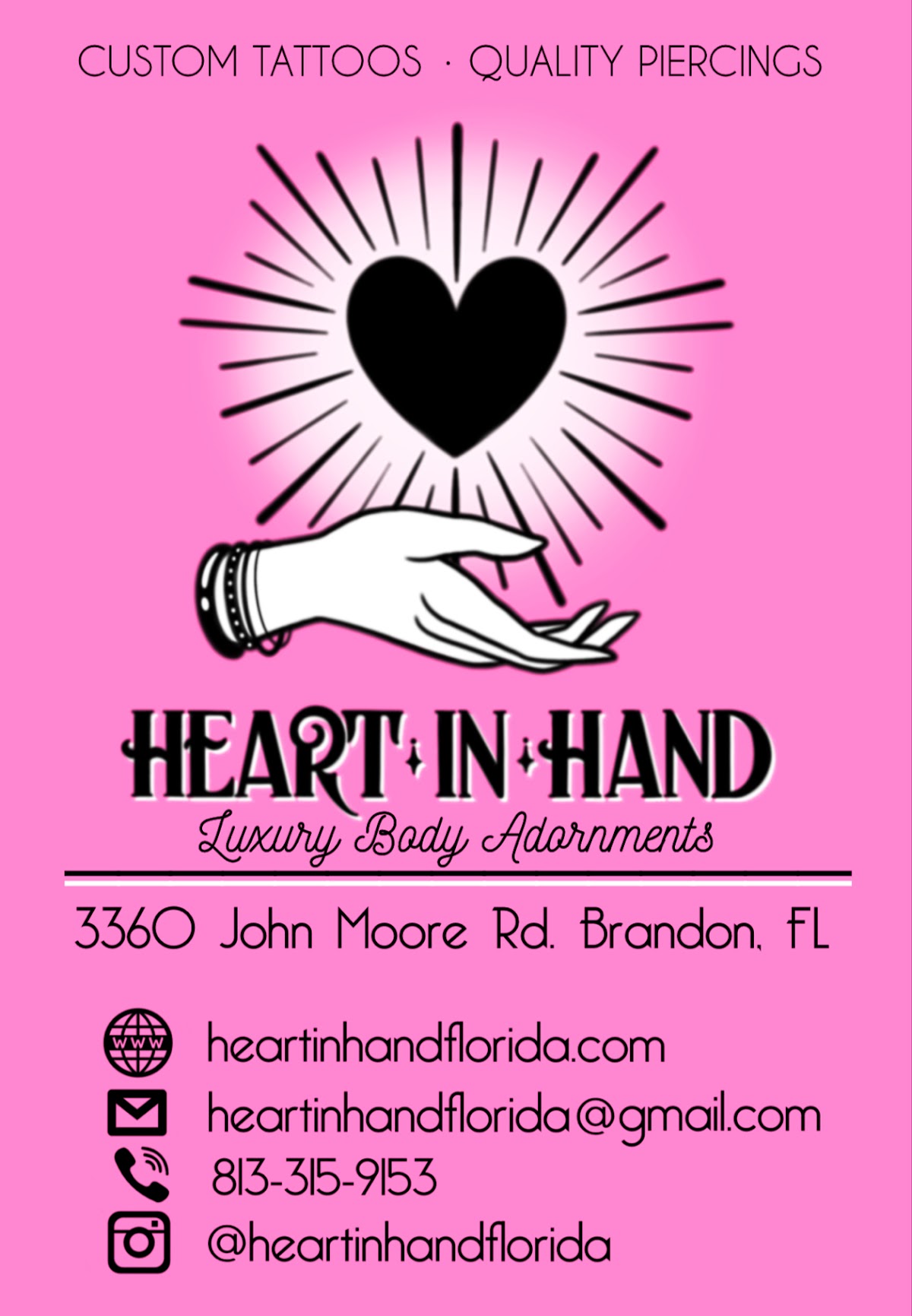 Heart in Hand - Luxury Body Adornments — tattoo studio near Riverview