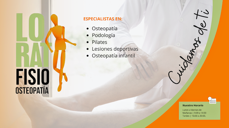 LORAT Centro de Fisioterapia, Osteopatía, podología y Pilates.