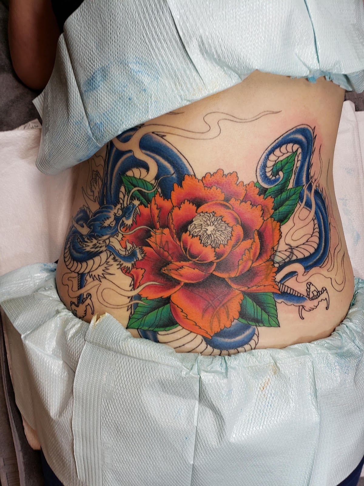 Flaming Dragon Tattoo tattoo work — photo 2
