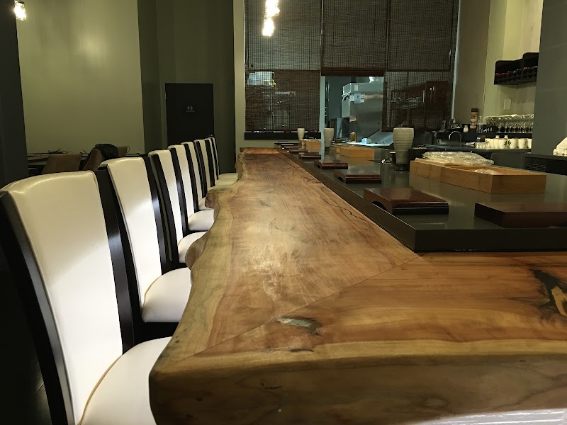 Intimate counter seating for a personal omakase experience