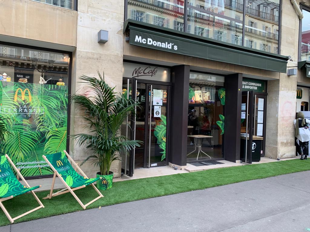 McDonald's, vue extérieure