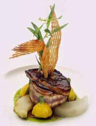 Refined contemporary French menu
