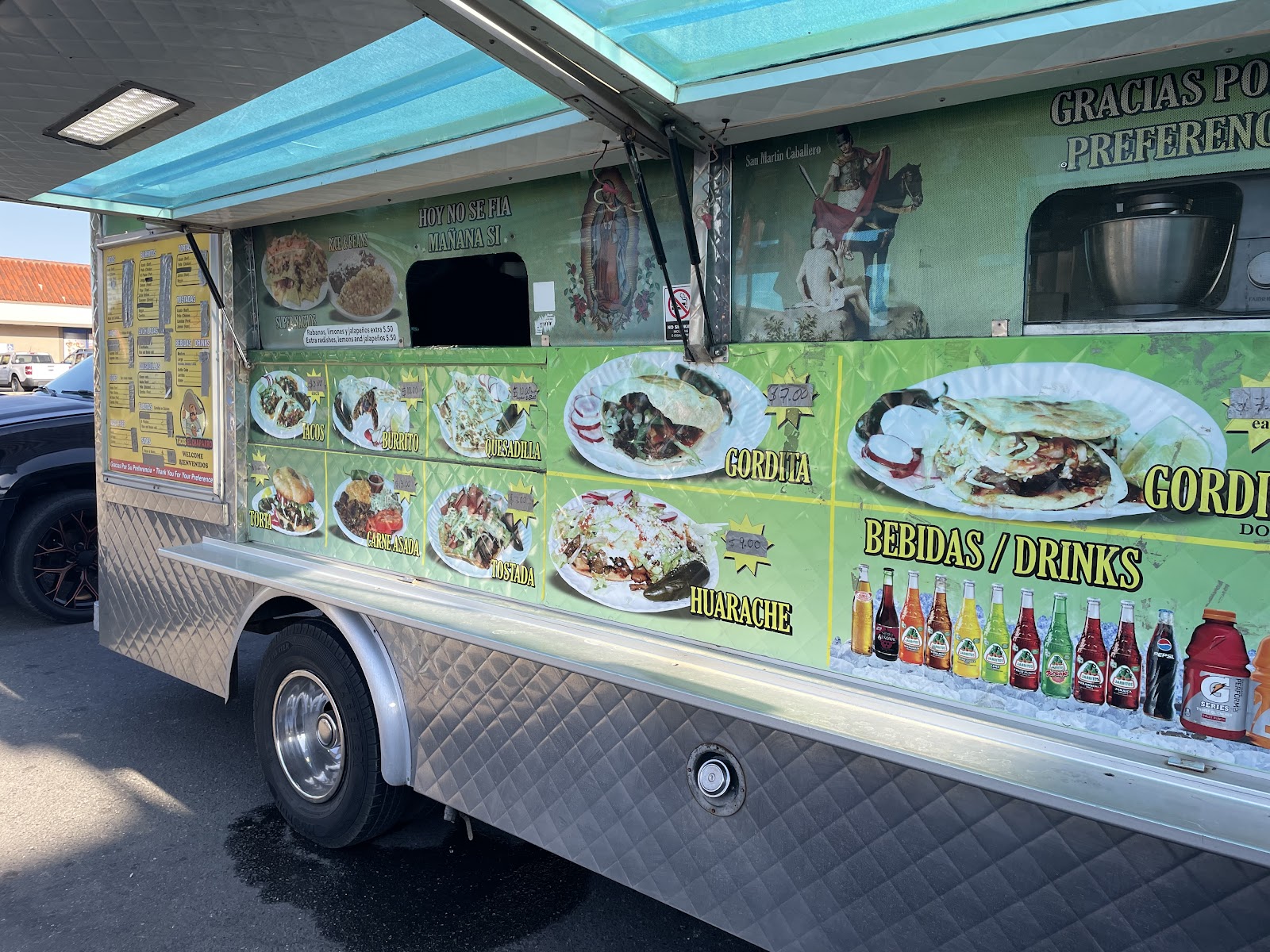 Plated meal at Tacos El Chaparro