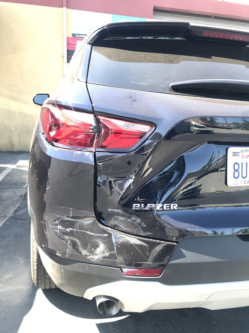 Paint matching and finishing work for seamless color restoration.