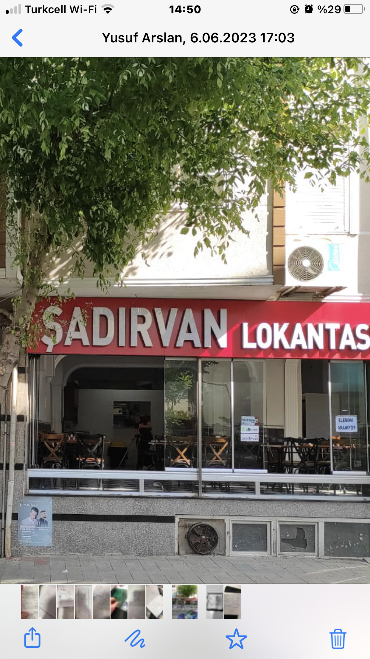 Şadırvan Lokantası mekanı