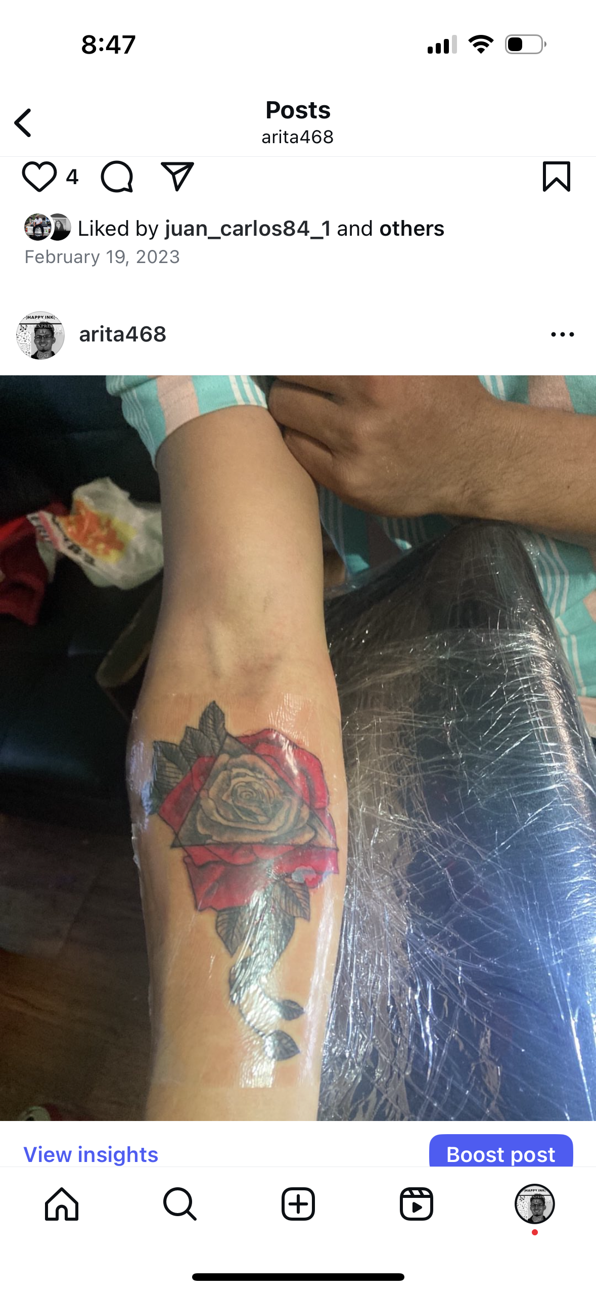 Tattoo’s happy ink tattoo parlor in Kenner, LA