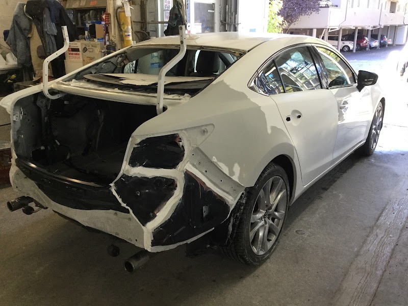 Finished vehicle ready for pickup, cleaned and inspected by the Jim's Body Shop team.