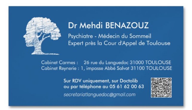 Dr Mehdi BENAZOUZ, Psychiatre, Médecin du Sommeil