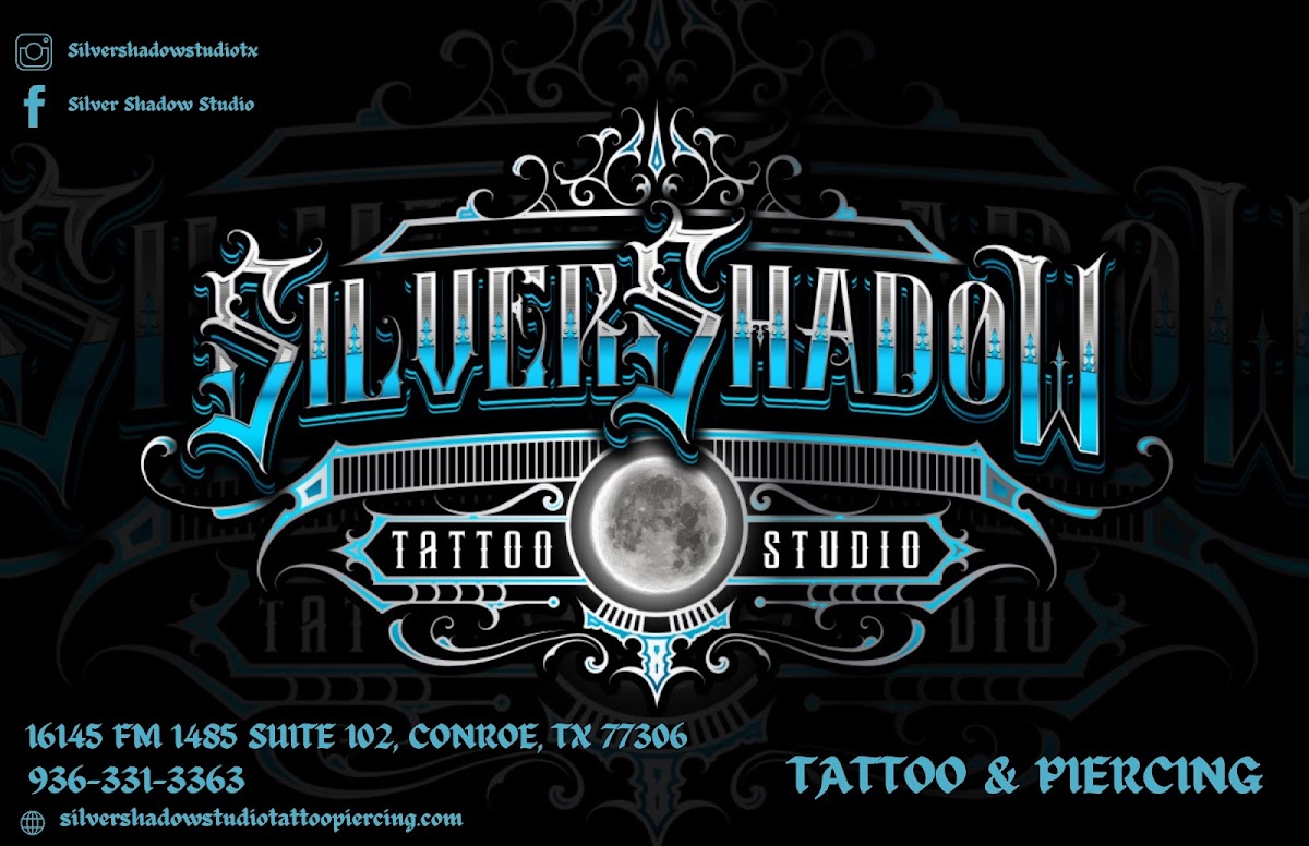 Silver Shadow Studio Tattoo & Piercing tattoo parlor in Conroe, TX