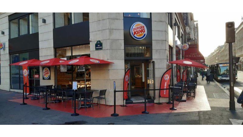 Burger King, vue extérieure