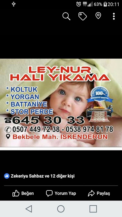LEYNUR HALI YIKAMA - Temizlik