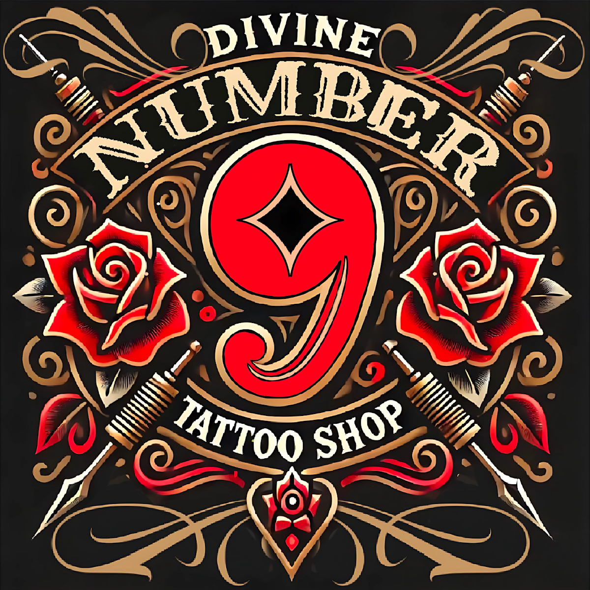 Divine Number 9 Tattoo Shop tattoo work — photo 2