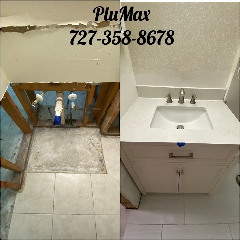 Vanity and sink installation