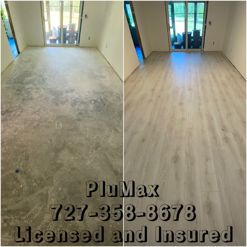Flooring installation before and after