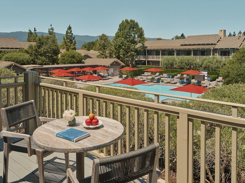 Terrace with Views of the Santa Cruz Mountains