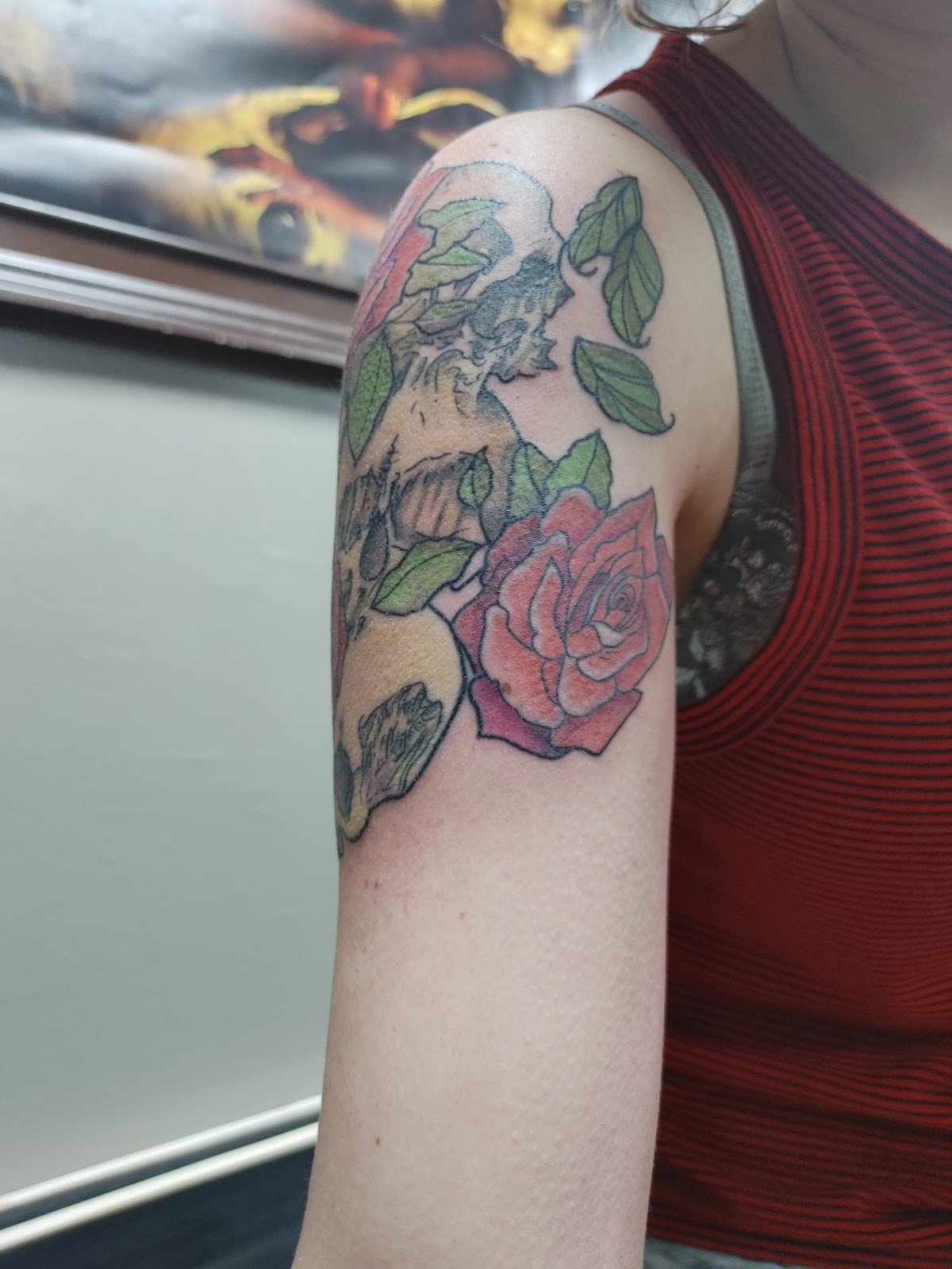 Crown and Casket Tattoo tattoo work — photo 2