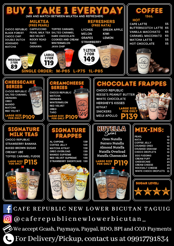 Cafe Republic New Lower Bicutan Taguig