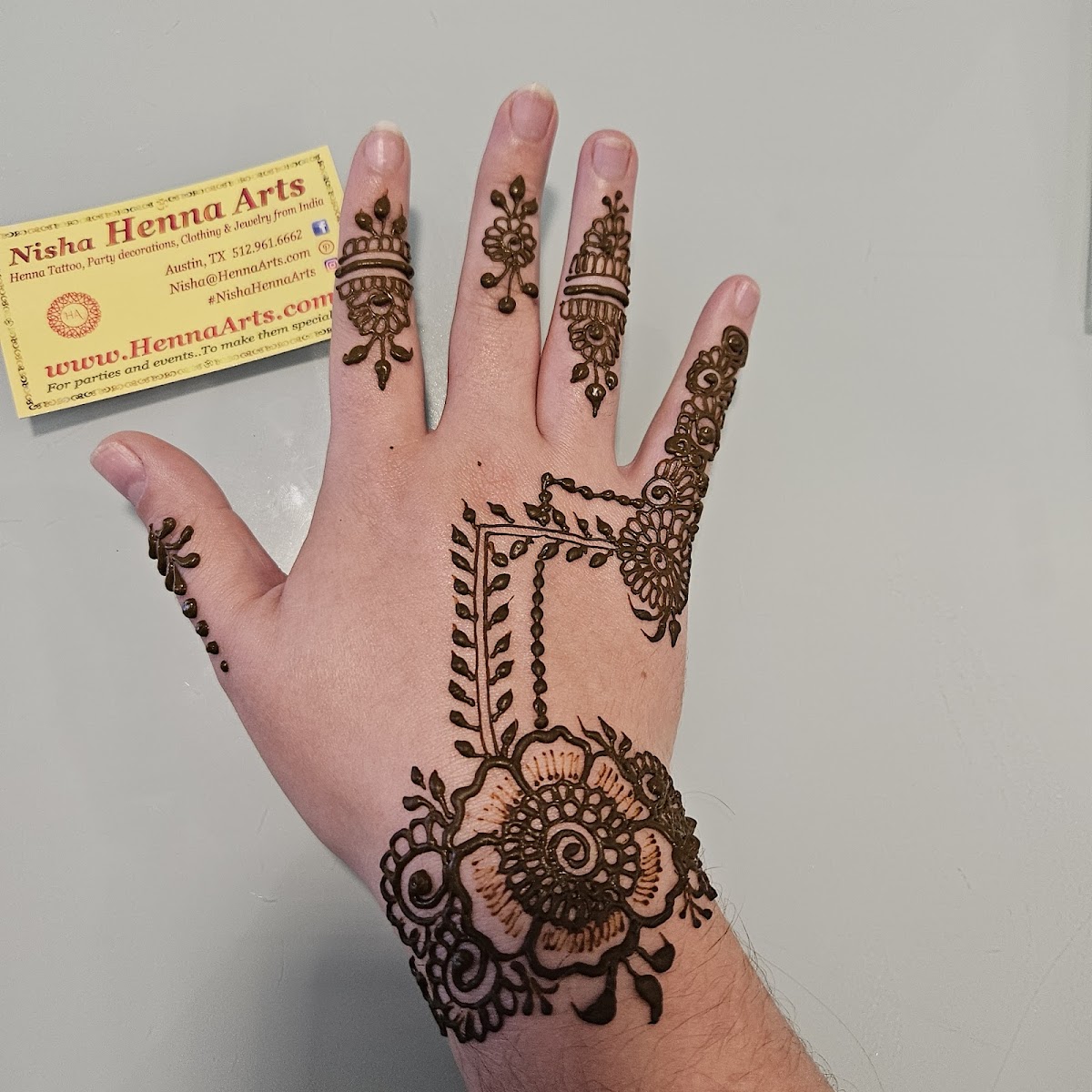 Nisha Henna Arts tattoo work — photo 3