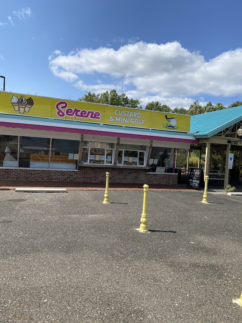 Serene Custard & Miniature Golf banner